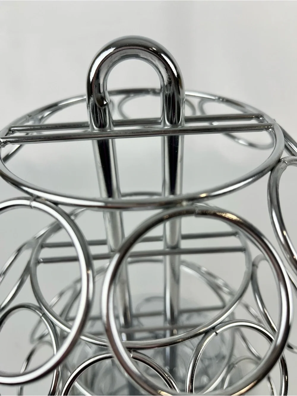 Keurig K-Cup 27-Pod Rotating Carousel Countertop Organizer Coffee Tea Chrome